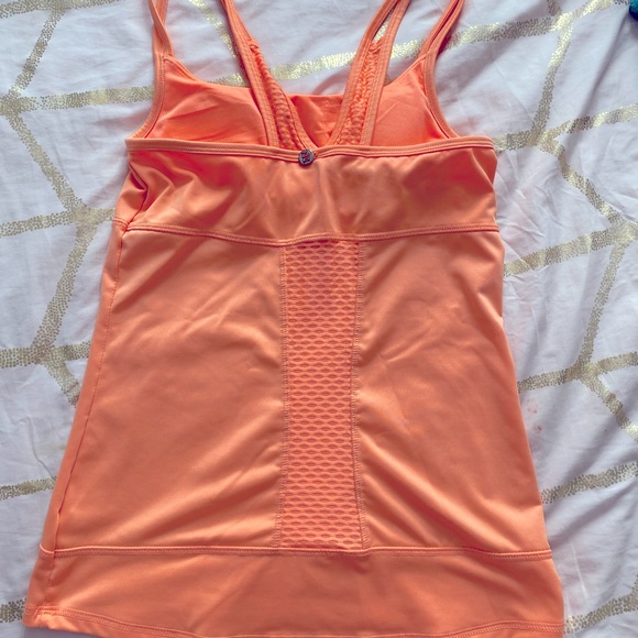 🧡KYODAN 🧡athletic tank top in Neon Orange. Built in bra . Size small. - Picture 4 of 9
